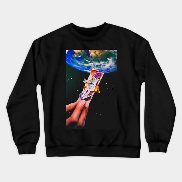 The Space Traveller Crewneck Sweatshirt by SeamlessOo